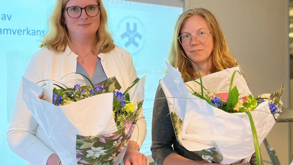 Emma and Lina, this year's award winners of the School Cooperation Award