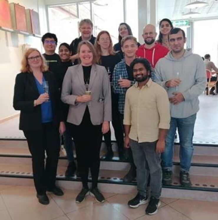 Group photo of participants at Clara Linder's doctoral defence.